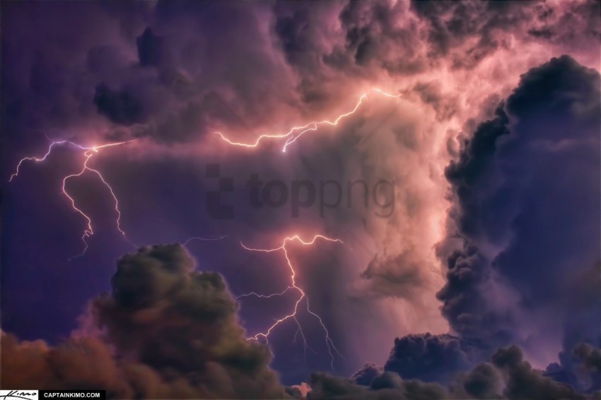 lighting cloud Isolated Character in Clear Transparent PNG