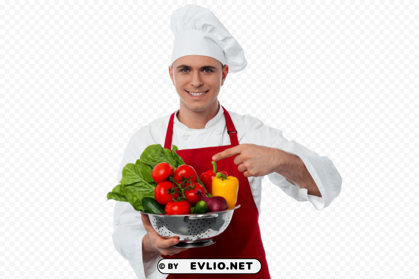 male chef PNG for digital art
