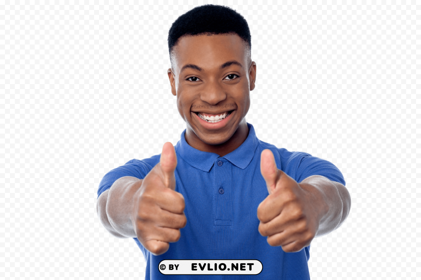 men pointing thumbs up High-quality transparent PNG images