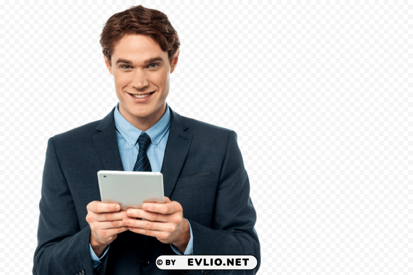men with laptop Transparent background PNG clipart