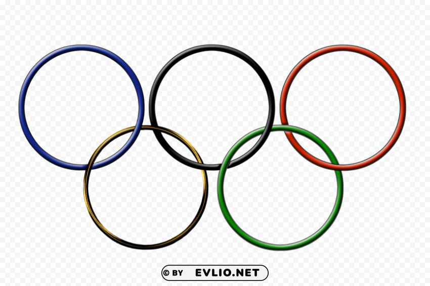 olympic circles PNG Graphic Isolated on Clear Background Detail