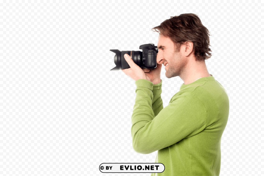 photographer Isolated Artwork on Transparent Background