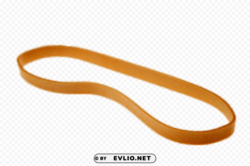 single rubber band PNG with clear overlay