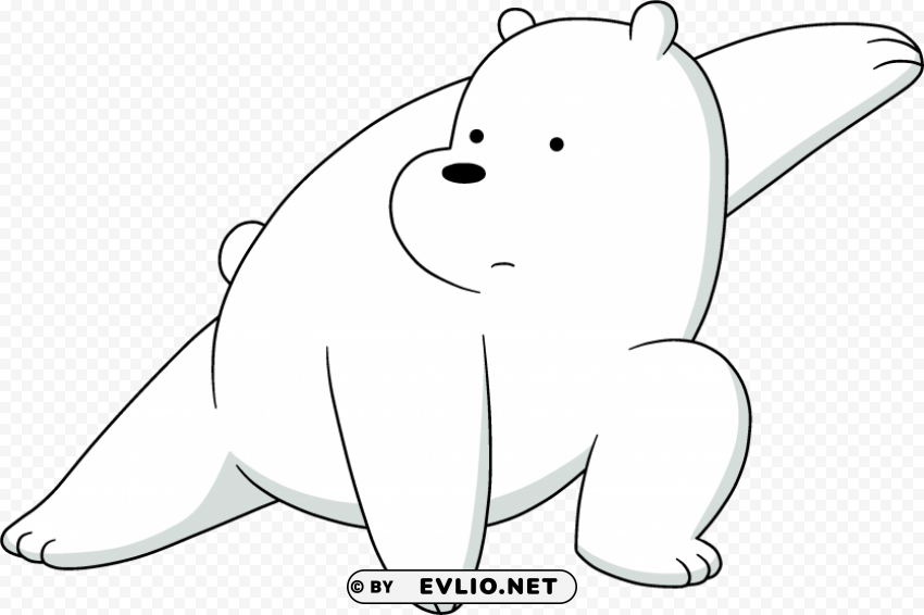 we bare bears black PNG Graphic with Clear Isolation