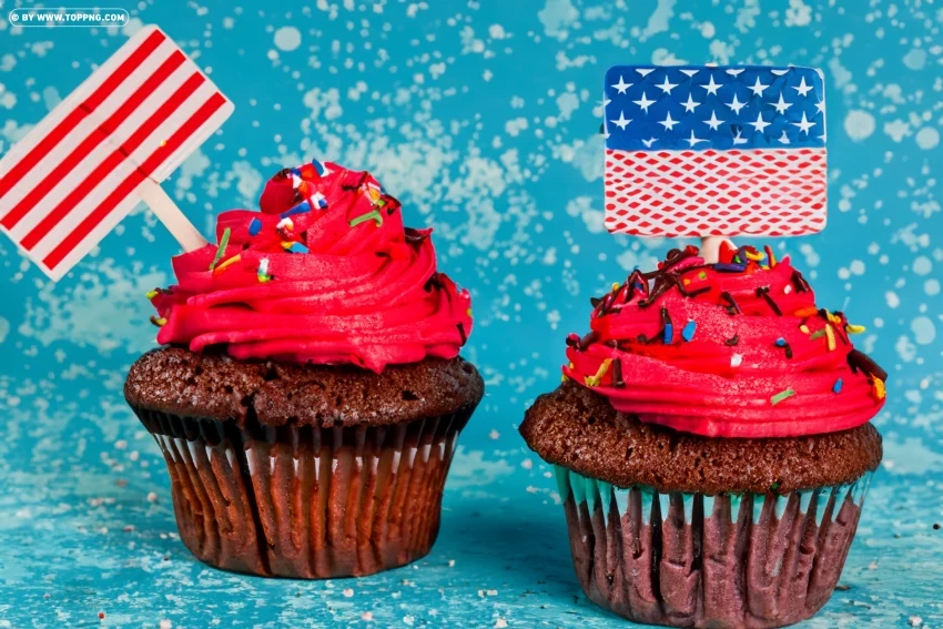 4th of July Cupcake Clipart in HD Quality High-quality transparent PNG images - Image ID d4f3ebcf