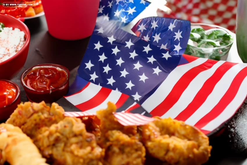 4th of July Foods and Desserts Image Clipart Free PNG images with transparency collection