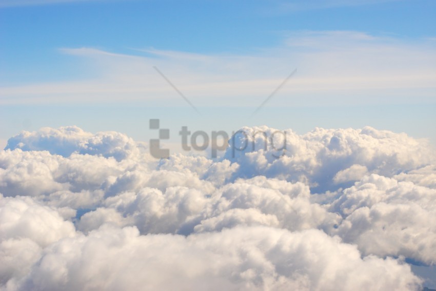 above the clouds Isolated Element on Transparent PNG