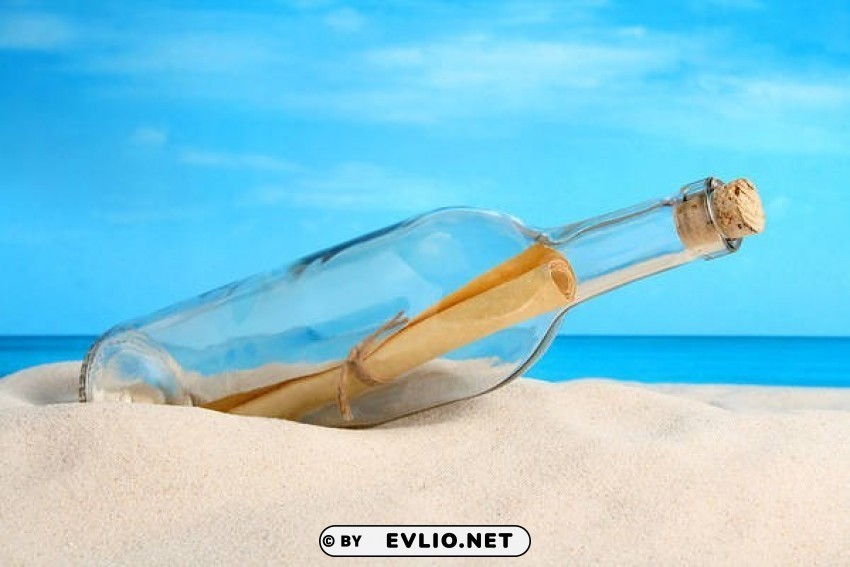 beach message in a bottle High-resolution transparent PNG images