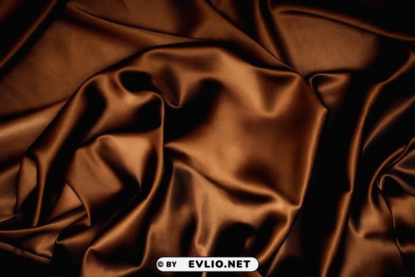 brown satin fabric Transparent PNG Isolated Artwork