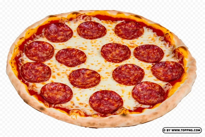 Cheesy Pepperoni Pizza Transparent Background Isolated Design Element in HighQuality PNG