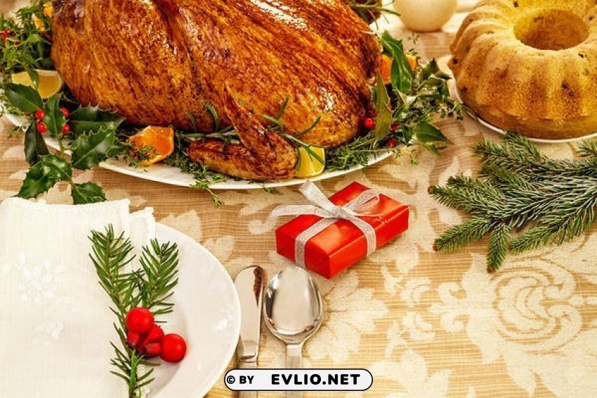 christmas dinner HighQuality Transparent PNG Isolated Element Detail