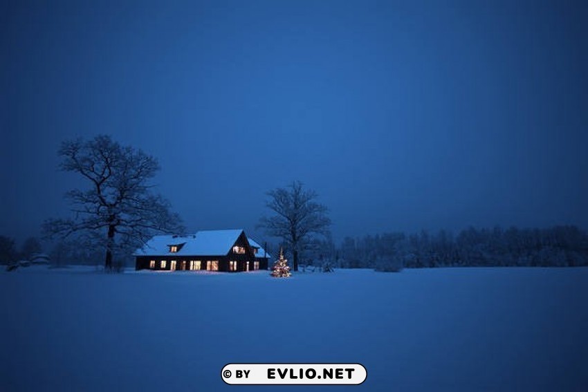 christmas winter house Transparent PNG images extensive variety
