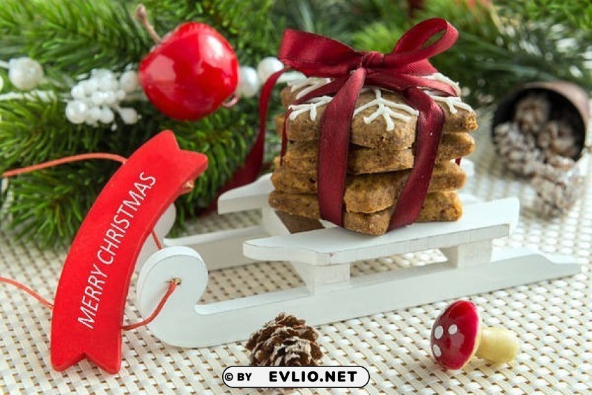 christmaswith cookies Isolated Object with Transparent Background in PNG