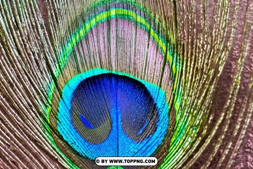 Close-Up Photography Beautiful Peacock Feather on a Free Textured Isolated Character on Transparent Background PNG