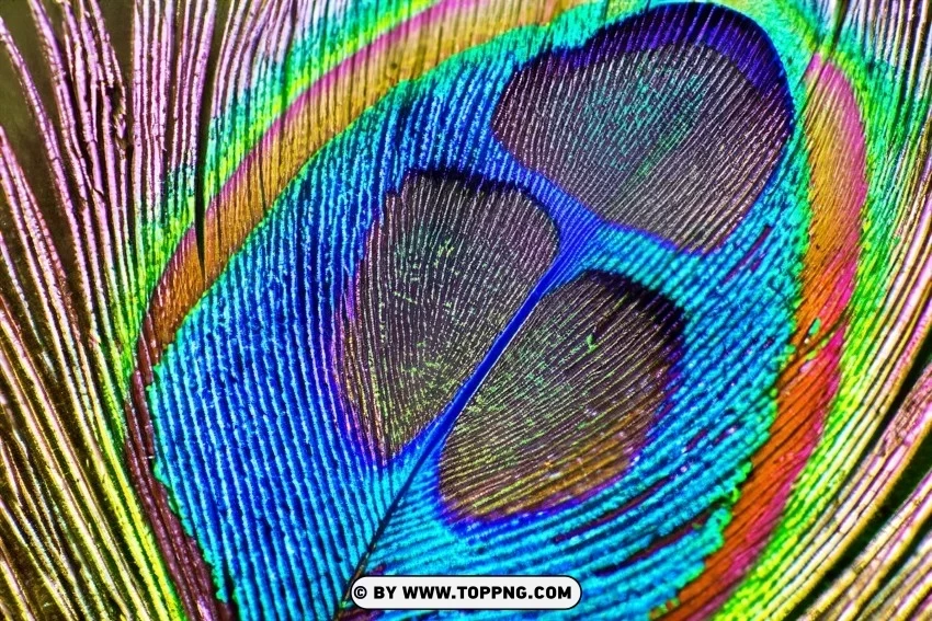 Close-Up Photography Free Peacock Feather Picture on Textured Background Isolated Character on Transparent PNG
