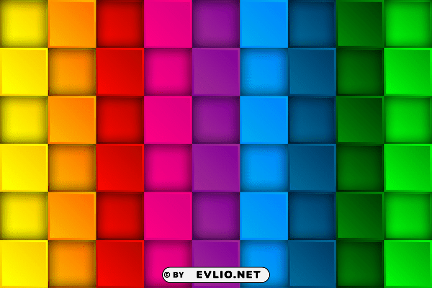 colorful square Transparent Cutout PNG Graphic Isolation