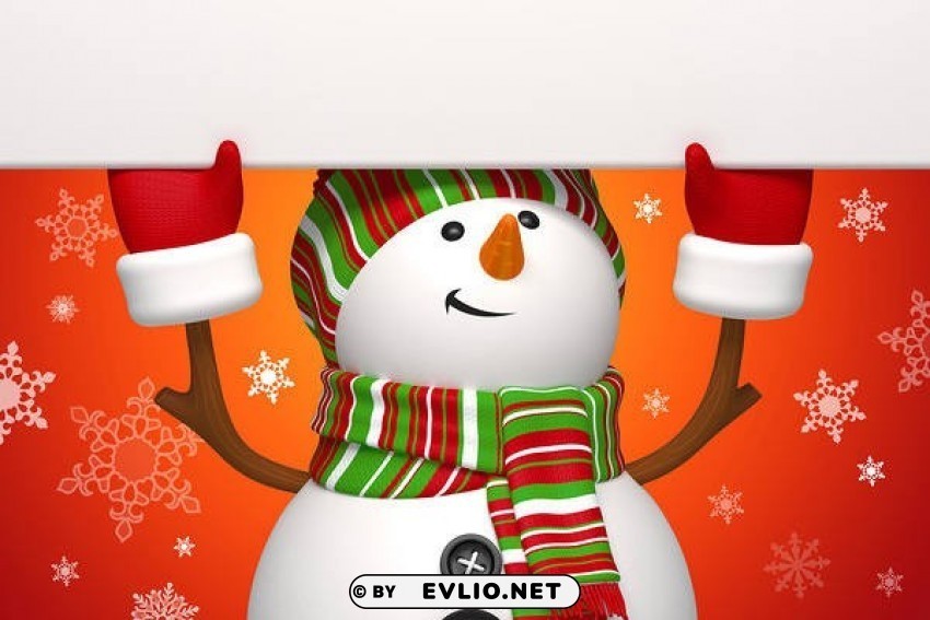 cute redwith snowman PNG images for personal projects