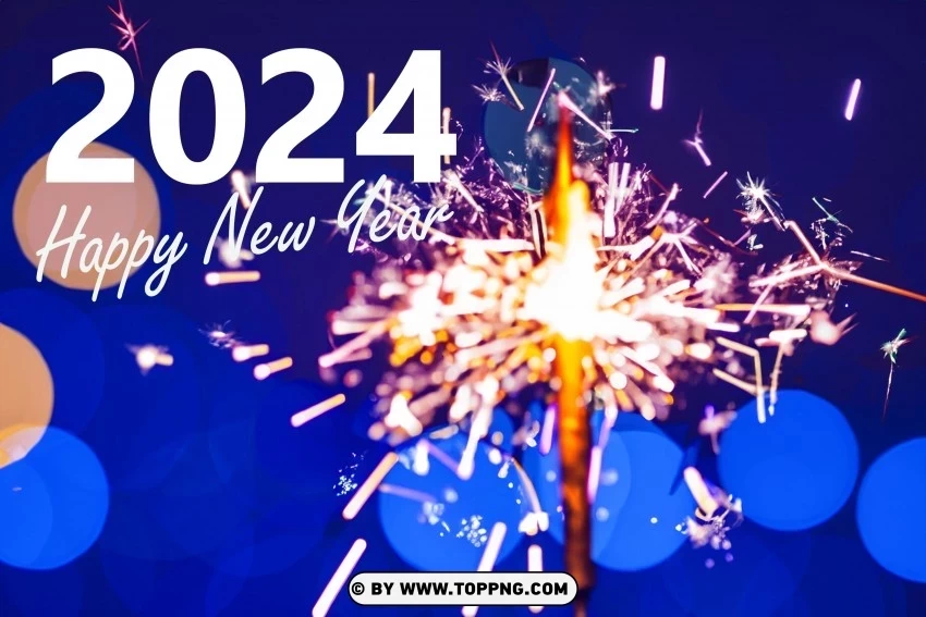 High-Res 2024 Greeting Card Sparklers and Bokeh 4k wallpaper - Image ID 07443ea2