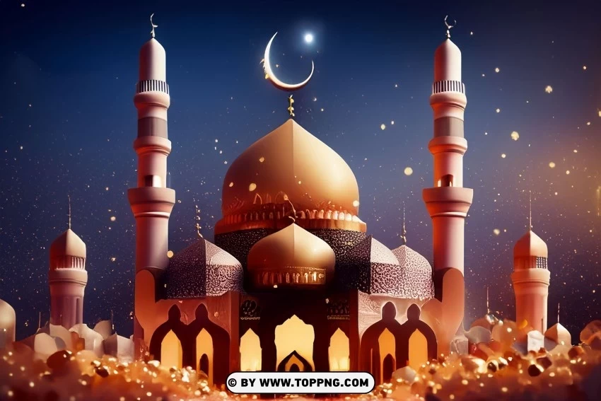 Enhance Your Message with HD Background for an Islamic Greeting Card Free transparent PNG - Image ID 29c7229a