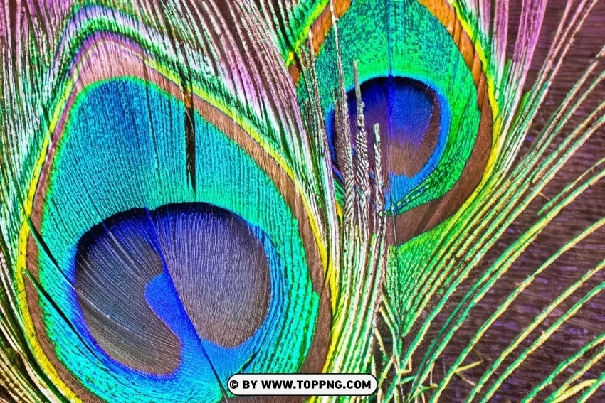 Free Close-Up Image Stunning Peacock Feather on a Textured Background Isolated Design Element on Transparent PNG