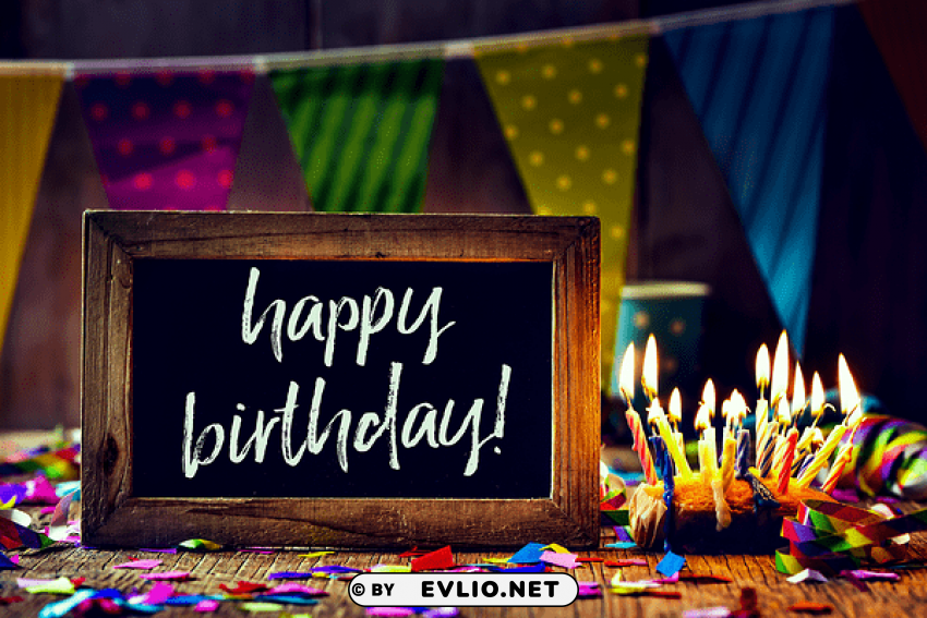 Happy Birthday Card HighQuality Transparent PNG Isolated Object