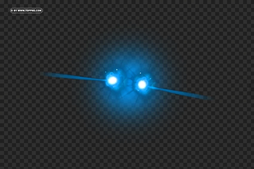 HD Blue Laser Eyes Lens Flare Effect HighResolution PNG Isolated on Transparent Background