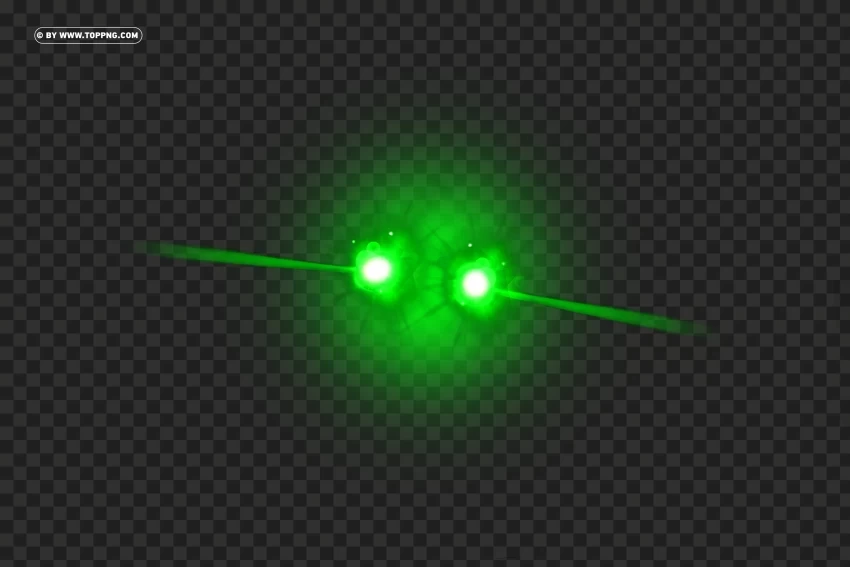 HD Green Laser Eyes Lens Flare Effect HighResolution Transparent PNG Isolated Graphic