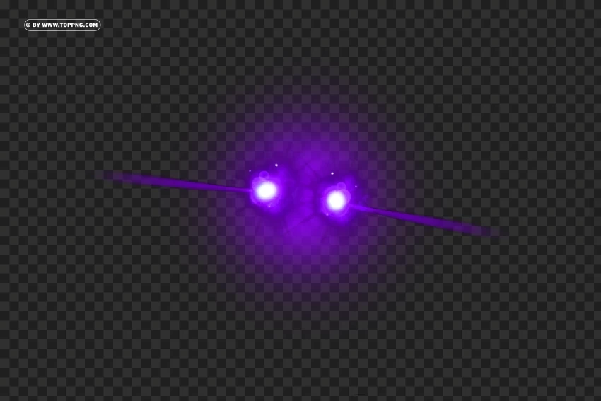 High Definition Purple Laser Eyes with Lens Flare Effect HighResolution Transparent PNG Isolation
