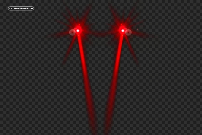 HD Red Eyes Laser Effect Side Down View Free Download HighResolution PNG Isolated Artwork