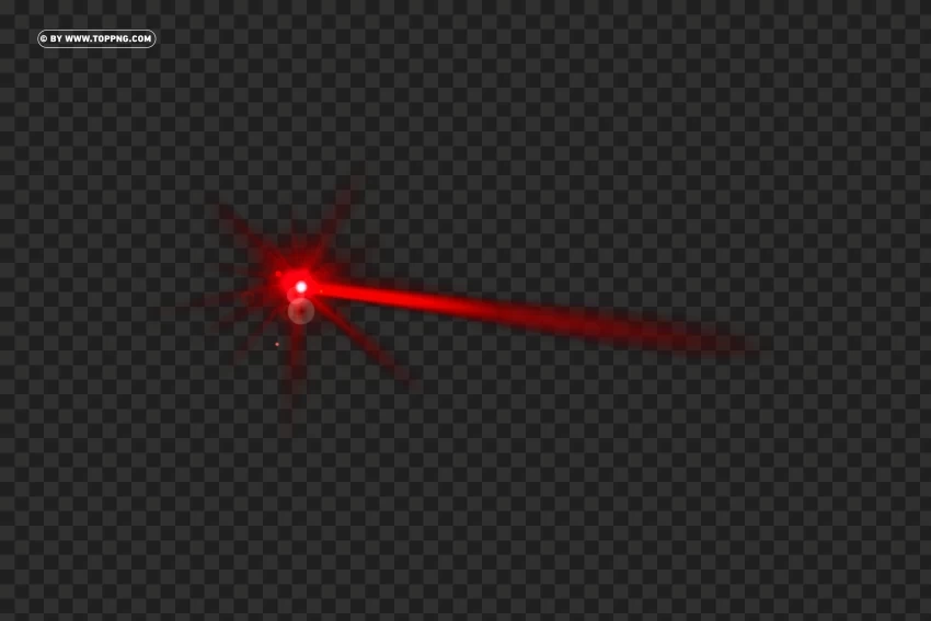HD Red Eyes with Single Laser Beam Side View HighQuality Transparent PNG Element