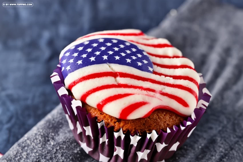 High Resolution Cupcake Clipart for 4th of July Celebration Free transparent PNG - Image ID d6e9f774