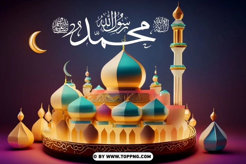 Islamic Celebration Mawlid al-Nabi Vector Art in HD Free PNG download - Image ID 33b9aaab