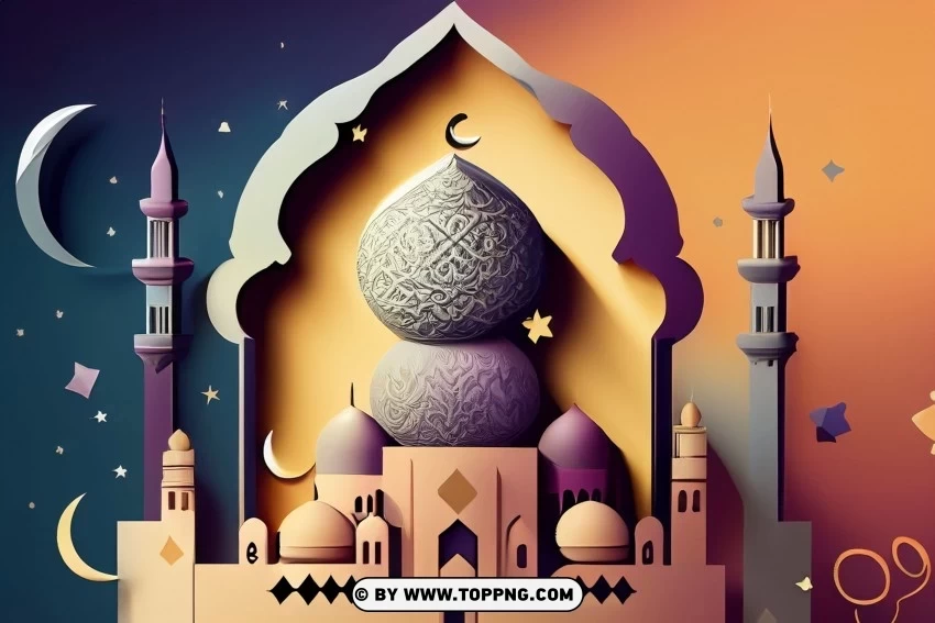 Islamic Vector Greeting Card HD Free Background High-quality PNG images with transparency
