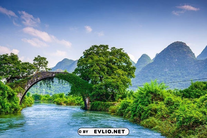 mountain landscape with oval bridge hd wallpaper PNG files with alpha channel assortment