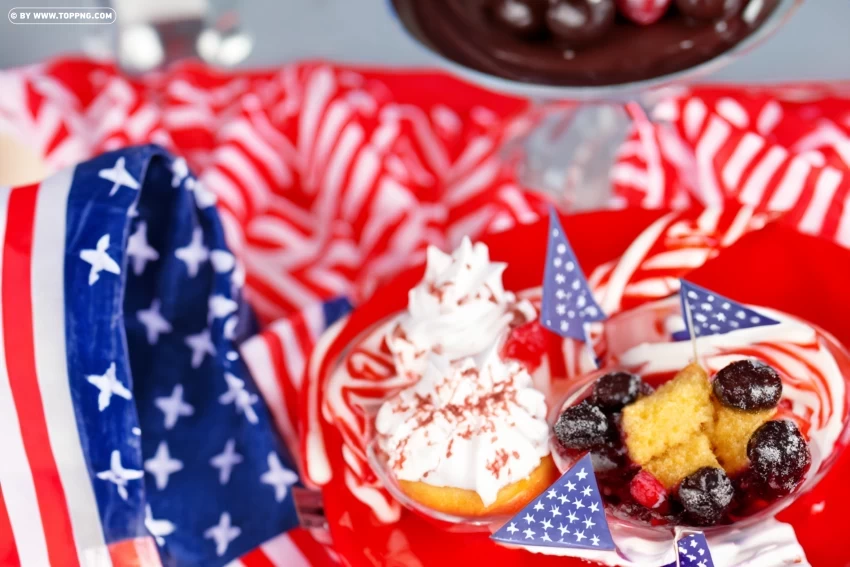 Patriotic Sweets Inspiring 4th of July Dessert Ideas Free PNG images with alpha channel set