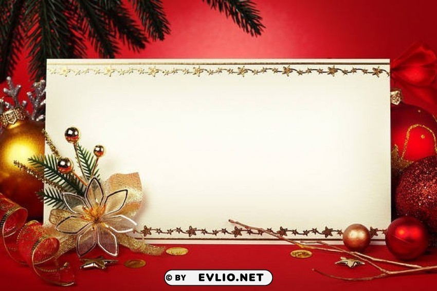red deco christmas PNG for blog use