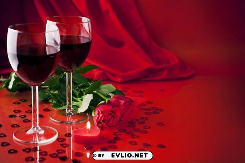 red romantic Isolated Subject in Transparent PNG Format
