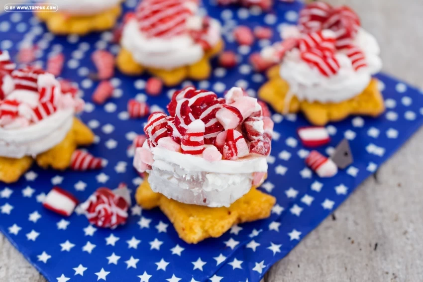 Red White and Yum Captivating 4th of July Desserts Free PNG images with alpha channel variety