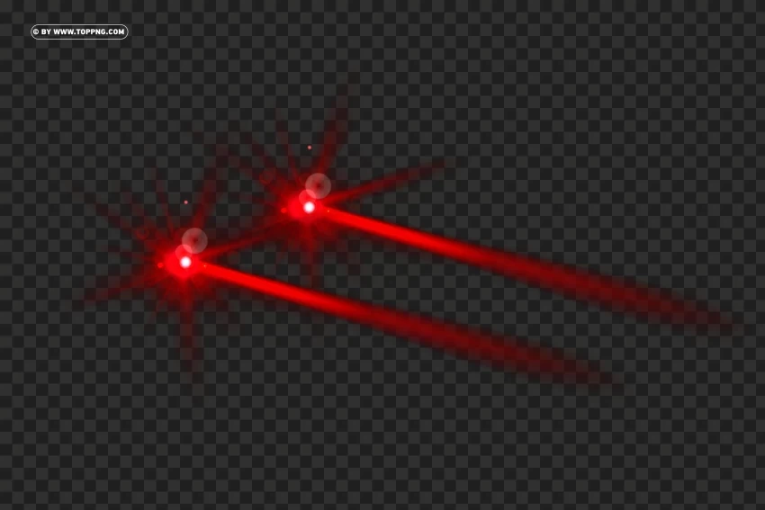 Side View of HD Red Eyes with Laser Effect Free HighResolution Isolated PNG Image