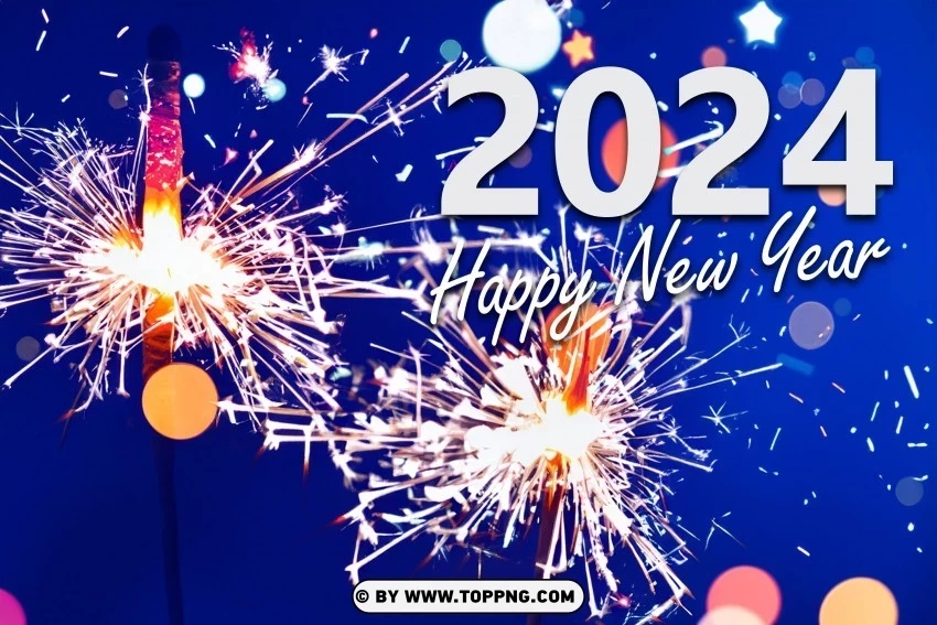 2024 Start High-Quality New Year's Greeting 4k wallpaper - Image ID a9ca8a56