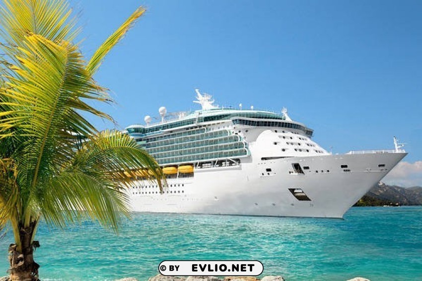 summer cruise ship Isolated Character with Clear Background PNG