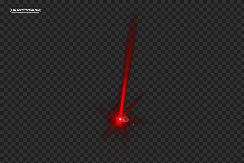 Top View of HD Red Eyes with Single Laser Beam HighQuality Transparent PNG Isolated Art
