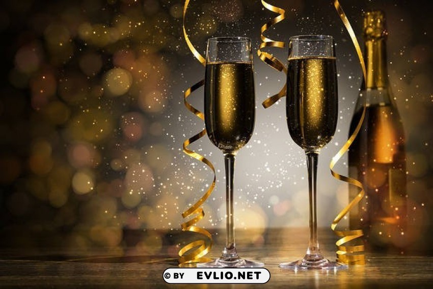 With Champagne PNG Images Transparent Pack