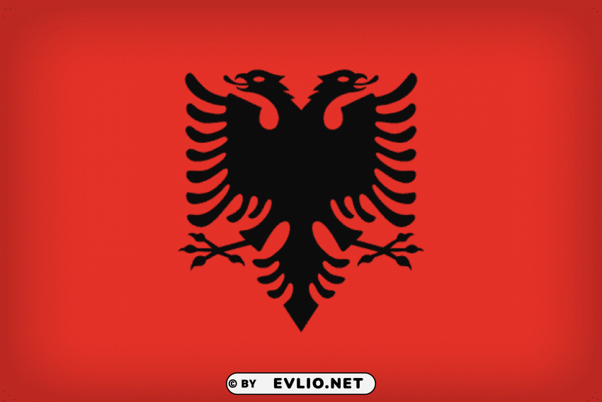 albania large flag PNG Graphic with Transparent Background Isolation