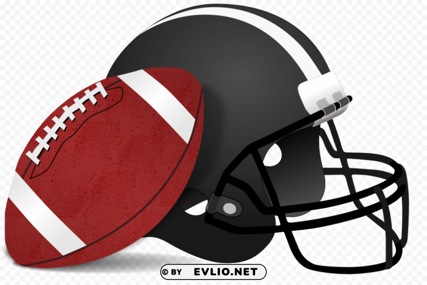 Transparent background PNG image of american football ball and helm PNG transparent images bulk - Image ID 0bafcebb