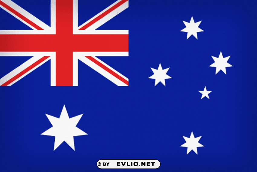 australia large flag Isolated Icon on Transparent Background PNG