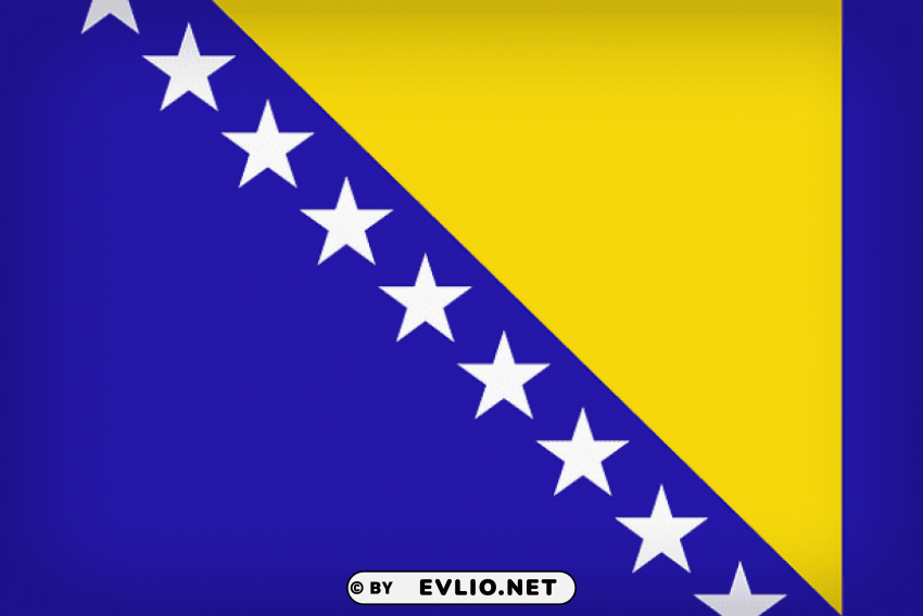 bosnia and hercegovina large flag PNG Graphic with Isolated Transparency