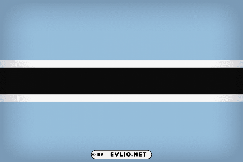 botswana large flag Transparent Background Isolated PNG Design Element