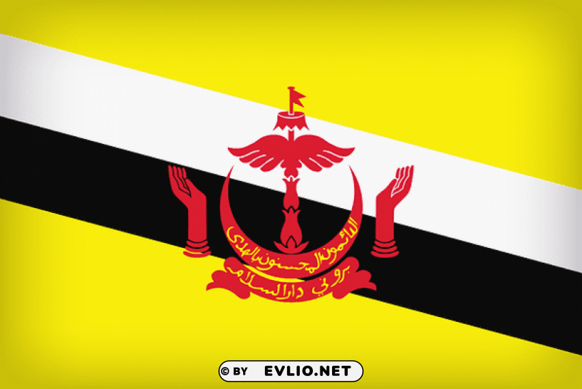 brunei large flag Transparent PNG image