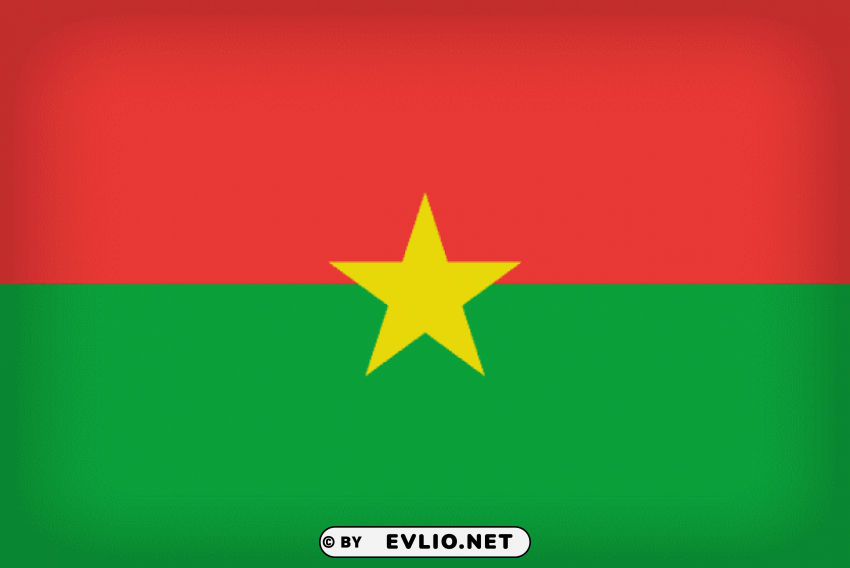 burkina faso large flag Transparent PNG Graphic with Isolated Object